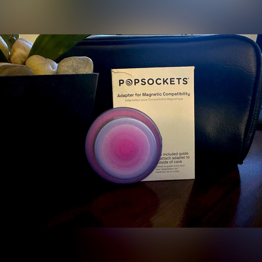 “Aura” Pink & Purple Grip Popsocket